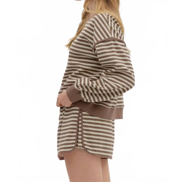 NEW ENTRO match point skort set in mocha - Picture 3 of 4